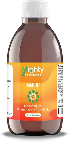 Immune, 3 in 1 - Liposomales Vitamin C, OPC, Zink, hochdosiert
